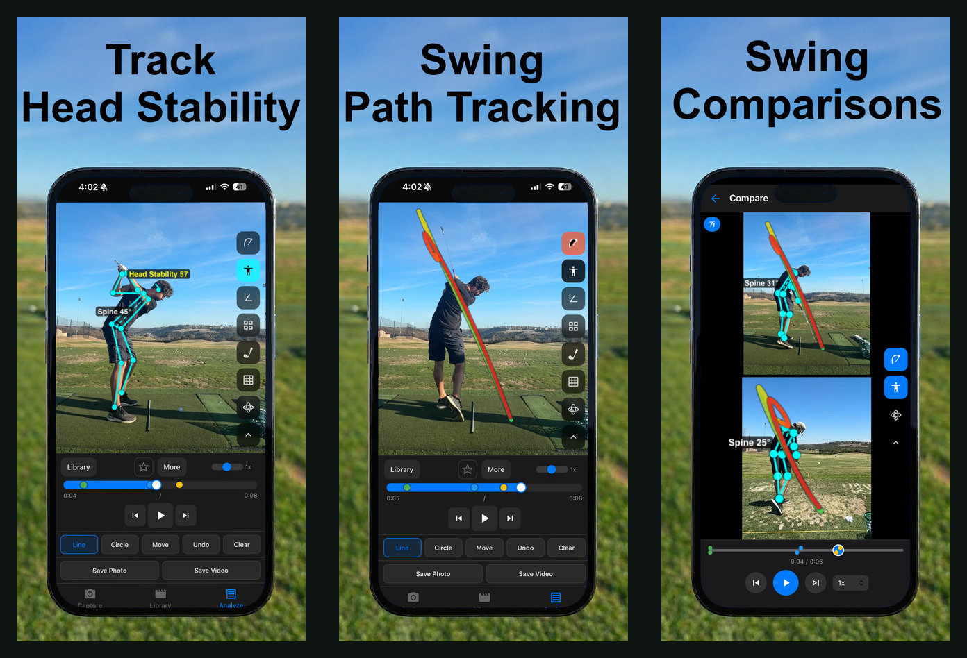 SwingDraw Features | Golf Swing Analyzer and Practice Journal